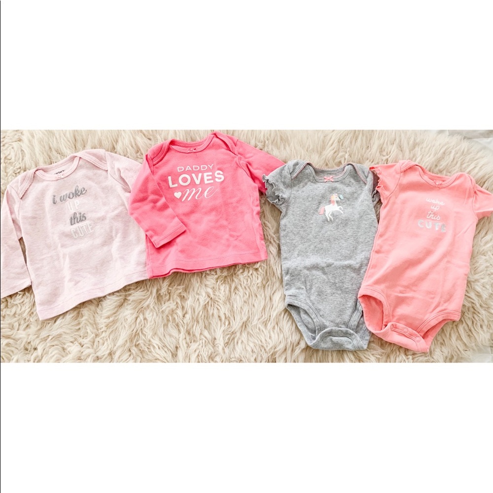 Carters long sleeve and body suits